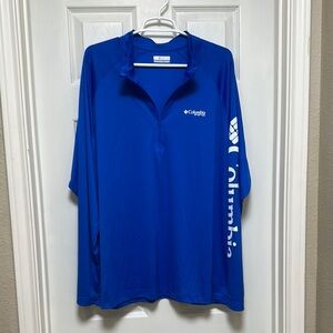 Columbia men’s Blue Quarter-Zip Pullover